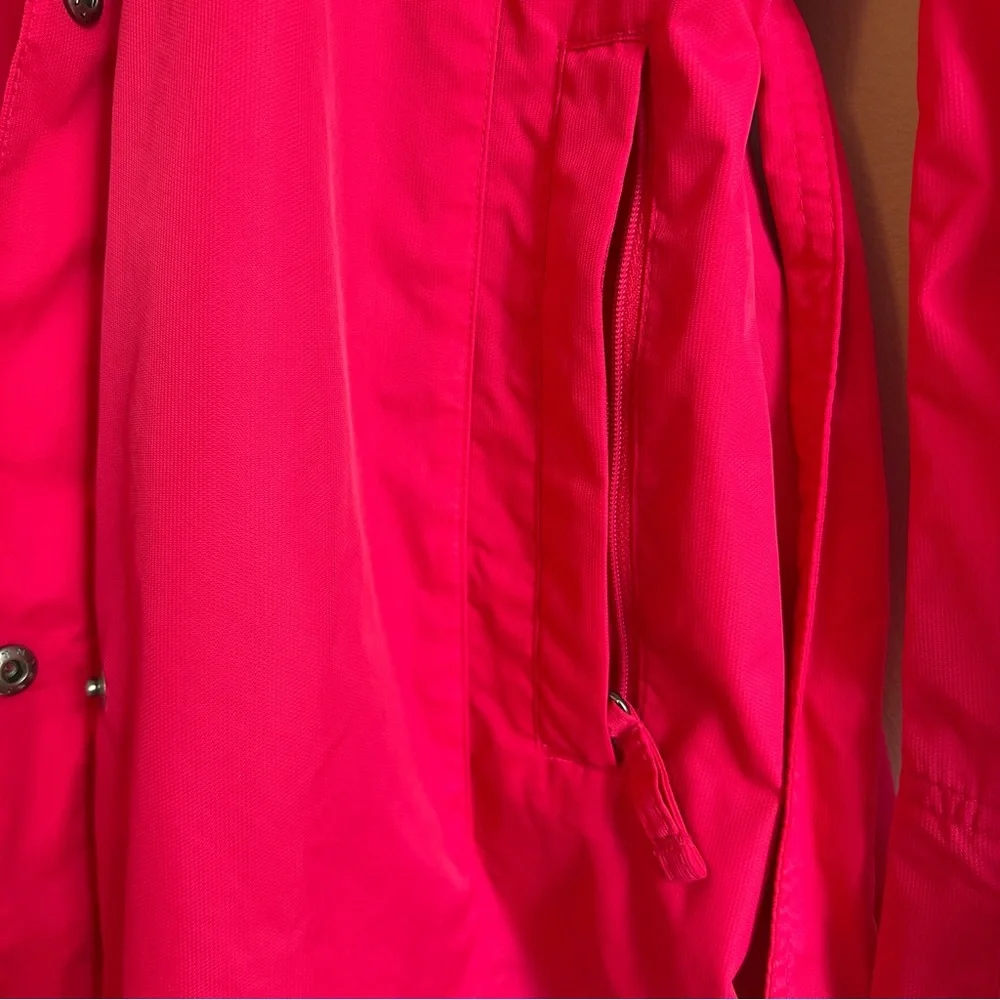 Columbia, Omni-Shield Rain Jacket with Hood and Tie, Pink, Women's Size Medium - Picture 8 of 16